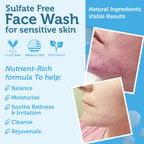 Era Organics Manuka Honey Face Wash for Sensitive Skin - Sulfate Free Gentle Cleanser with Organic Aloe Vera, Hyaluronic Acid & More - Soothing & Moisturizing for Dry Skin - Made in USA (8 oz)