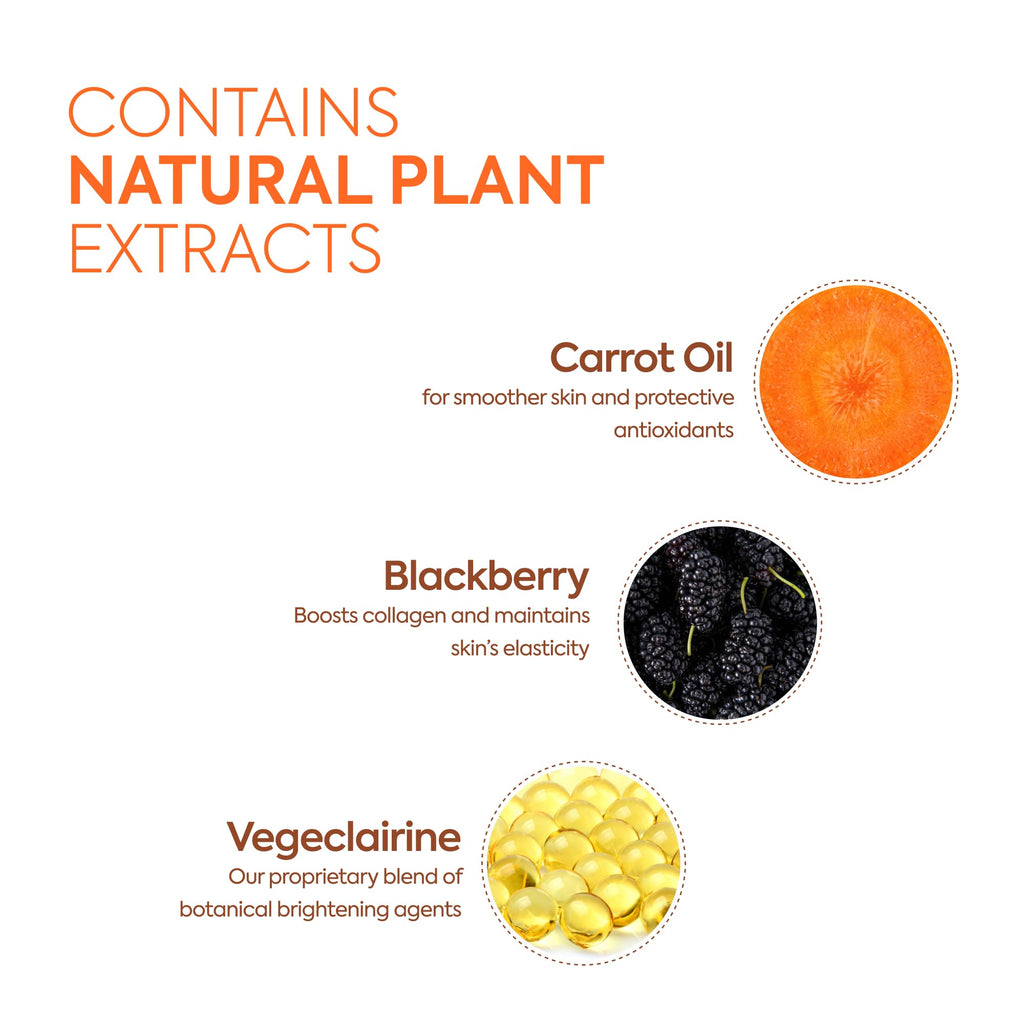 Makari Naturalle Carotonic Extreme Brightening Serum SPF15 (1.7 oz) | Helps Improve the Look of Blemishes & Uneven Areas | Brightening & Smoothing Formula with Antioxidant Support