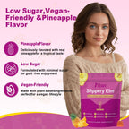 Itiban Slippery Elm Feminine Probiotic Moisture Gummies, pH Balance, Vaginal Flora, Odor Health with Bacillus coagulans, Delicious Pineapple Flavor, 60 Count