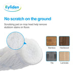 Eyliden Mop with 2 Reusable Microfiber Heads, Easy Wringing Twist Mop, 57.5 inch Long Handle, Wet Mops for Floor Cleaning, Commercial Household Clean Hardwood, Vinyl, Tile, and More (White)