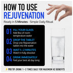 DRINK HRW Rejuvenation Molecular Hydrogen Water Tablets: 12 ppm H2, Patented, USA Made, IHSA-Certified Hydrogen & Magnesium Supplement. Supports Energy, Recovery, Cognitive Function (Unflavored, 30Ct)