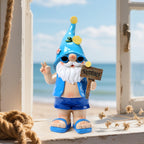 Garden Summer Gnomes Statue Coastal Decor for Outdoor Beach Gift for Women