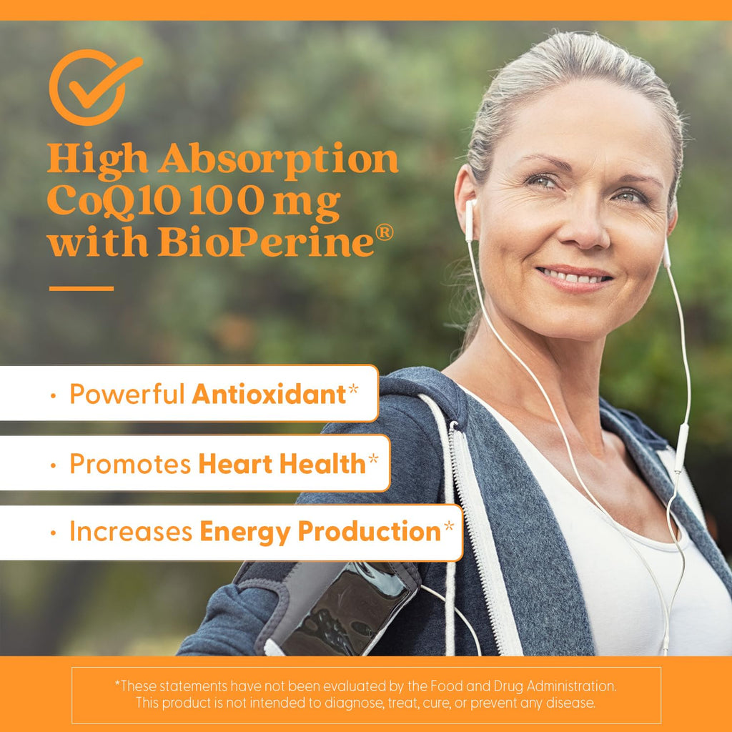 Doctors BEST High Absorption CoQ10, Heart & Energy Support, USP Verified, Naturally Fermented CoQ10, Non-GMO, Gluten Free, Soy Free, Vegan 360 Veggie Caps