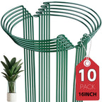 Thealyn 10 Pack Plant Support Stakes, 10" x 16" Peony Cages and Supports