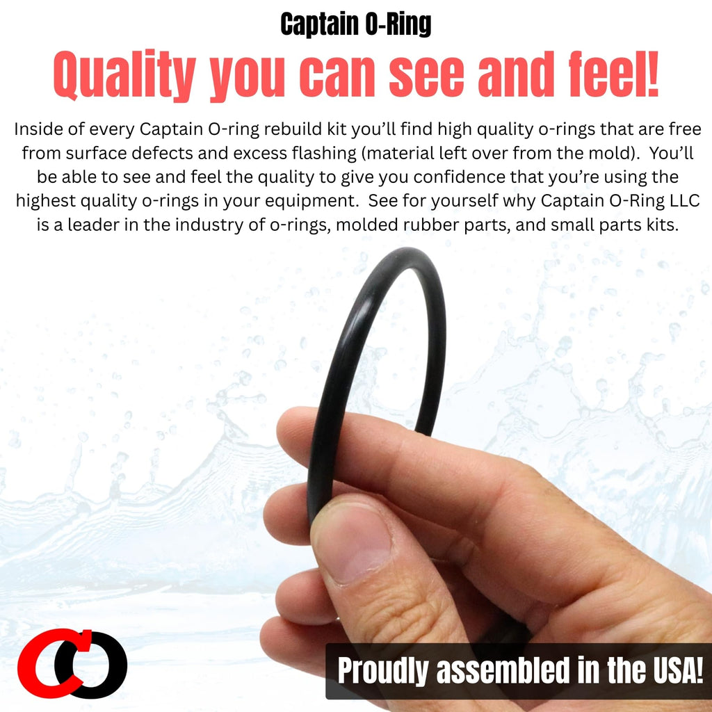 Captain O-Ring - R0358000 O-Ring Kit for Jandy/Zodiac Pool/Spa Filters (Includes 12 Orings)