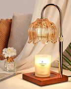 Funistree Flower Candle Warmer Lamp with Timer & Dimmer, Adjustable Height Candle Warmer, Christmas Birthday Gifts for Women Mom, House Warming New Home Decor, Wax Warmer for Jar Candles