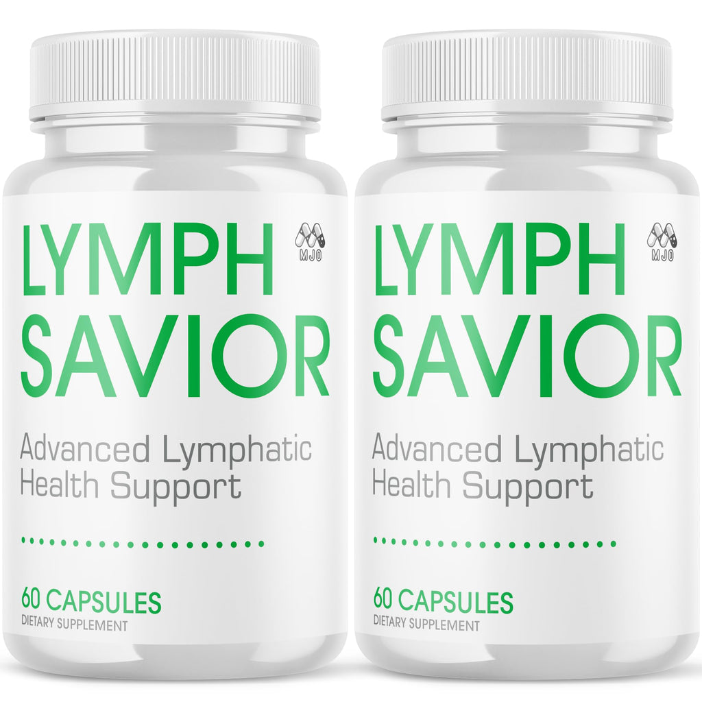 (2 Pack) Lymph Savior Capsules, Official Lymph Savior Pills with All Natural Ingredients, Maximum Strength Supplement with Premium Vitamins Supporting Optimal Wellness & Advanced Health (120 Capsules)