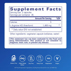 Pure Encapsulations L-Arginine - 1,400 mg - Support Nitric Oxide Production - Heart Health & Blood Flow - Gluten Free & Non-GMO - 90 Capsules