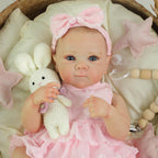 KSBD Realistic Reborn Baby Dolls - 20 Inch Cute Lifelike Real Life Baby Dolls Newborn Baby Dolls Girl with Soft Full Vinyl Body and Accessories can Swimming for 3+ Years Old Kids Gifts