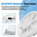 Dfnidy SP1070FV Pool Skimmer Float Valve Assembly for Hayward Skim Master Skimmers, Replacement in Ground Concrete Skimmers Float Valve Parts with O-Ring
