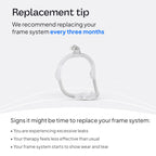 ResMed AirFit N30i Standard Frame System, Elbow & Nasal Cradle Cushion - For CPAP Mask - Replacement CPAP Accessories - Standard Frame / Medium Cushion
