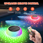 2025 Upgrade Solar Pool Chlorine Floater, Pool Lights that Float with Remote Control, 8 Lighting, Timing Mode, IPX68 Waterproof for Inground Pool, Pool Party