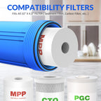 SimPure DB10P 10" *4.5" Whole House Sediment Water Filter Housing