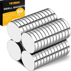 TRYMAG 10x2mm 50Pcs Small Round Disc Refrigerator Magnets