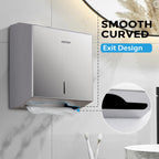 KSITEX Paper Towel Holder Dispenser Wall Mount,SUS304 Stainless Steel