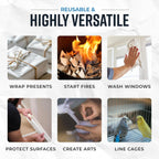 Bryco Goods Newsprint Packing Paper Sheets for Moving - 5lb - 160 Sheets of Newspaper Paper - Must Have in Your Moving Supplies - 27" x 17" - Made in USA