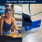 TotalBoat Table Top Epoxy Resin Kit - 2 Quart Kit Size Crystal Clear Formula with High-Gloss Finish & UV-Resistance - Easy 1:1 Ratio for Bar and Counter Coating, Woodworking, and Resin Art Casting