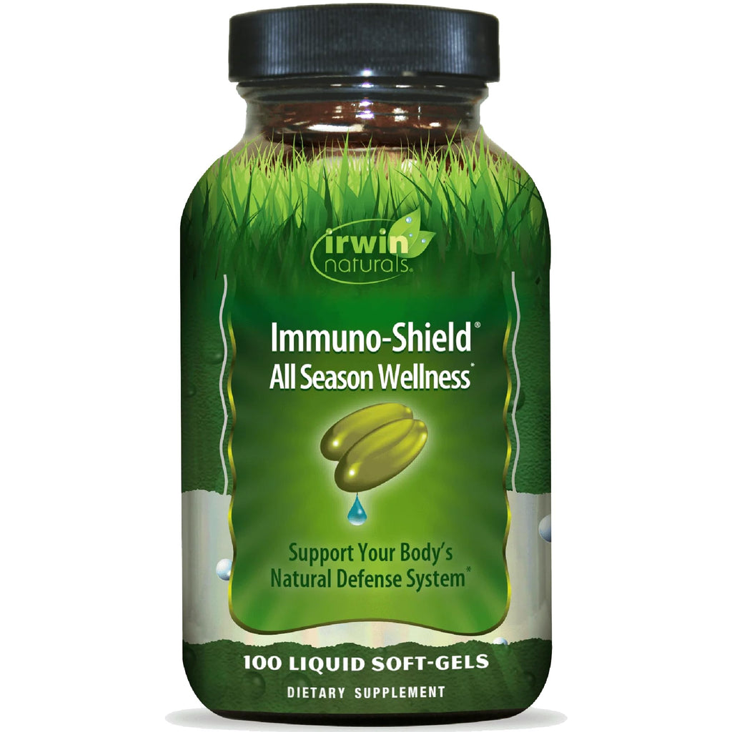 Irwin Naturals Immuno-Shield All Season Wellness - Promote Body's Natural Defense System - Powerful Antioxidants and Immune Support Supplement for Men and Women - 100 Liquid Soft-Gels