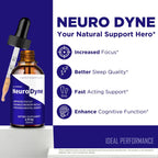 Neurodyne Drops, Official Neurodyne Brain Health Supplement Droppers - Maximum Strength, Advanced Nootropic Drops Support, All Natural Neuro Dyne Cognitive Health & Function Reviews (2 Pack)