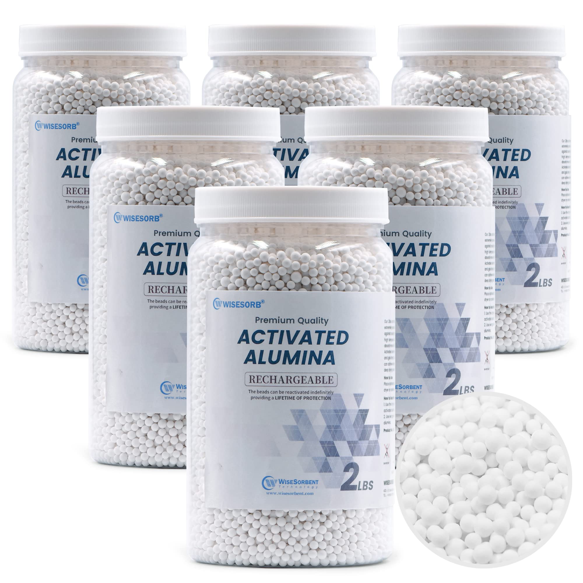 Wisesorb 12 LBS Activated Alumina, Alumina Desiccant Great for Filament Drying, Reusable Dessicant Dehumidifiers Desiccant Moisture Absorber Prevent Wet Filament