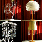 GOLDENHAITAI 20pcs 76mm Chandelier Crystals Icicle Prisms Replacement Parts