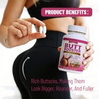 Wins Town Butt Booster Pills, Mention Buttocks Herbal Supplements, Plump Hips Enhancement Firming and Seductive, 60 Tablets