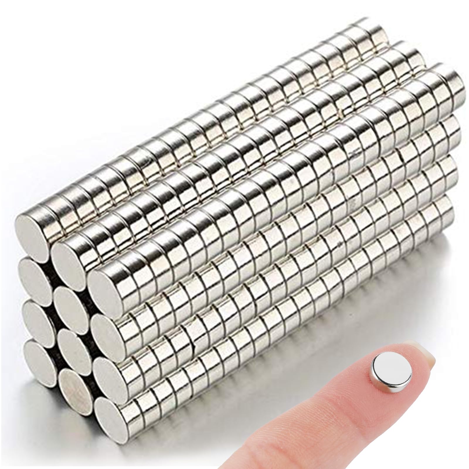 DIYMAG 100Pcs Small Refrigerator Magnets, 8x3mm Round Rare Earth Magnet