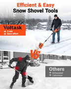 VOLTASK Cordless Snow Shovel - 24V | 11-Inch | 4-Ah Cordless Snow Blower, Battery Snow Blower with Adjustable Front Handle (4-Ah Battery & Quick Charger Included)