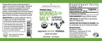 Lactation Supplement - Organic Moringa Capsules for Breastfeeding Support to Increase Breastmilk Supply (120 ct) Pure Malunggay Leaf Powder for Milk Production Booster & Postnatal Vitamins A E K 500mg