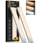 Gritin 10.2inch Under Cabinet Lighting Rechargeable 2 Pack