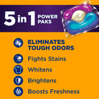 Arm & Hammer Plus OxiClean With Odor Blasters Laundry Detergent 5-IN-1 Power Paks, 42CT (Packaging may vary)