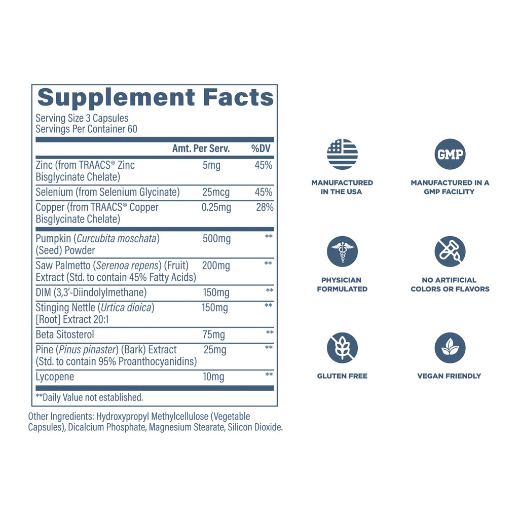 Revive MD Prostate Supplements for Men – Maintain Healthy Prostate-Specific Antigen (PSA) & Estrogen Levels and Urinary Flow – with Saw Palmetto & Beta Sitosterol for Prostate Health (60 Servings)