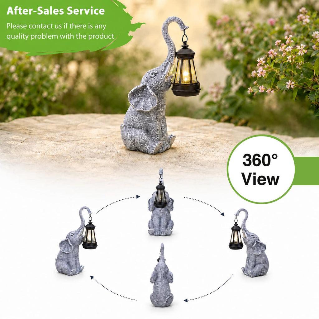 Goodeco Elephant Statue for Garden Decor with Gift Appeal