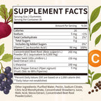 2 Pack Beet Root Gummies – Blood Pressure Support & Mood Support, Super Nitric Oxide Beets Supplement with Grape Seed, L-Theanine & Vitamin C, Sugar-Free Vegan, 30:1 Beet Root Extract, 120 Chews