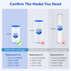 Fil-fresh C900 Pool Filter Cartridges Compatible with Hayward C900, Replacement for Pleatco PA90, Hayward CX900RE, Unicel C-8409, 90 sq.ft