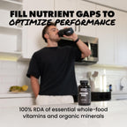 Gains in Bulk Square 1 Multivitamin and Mineral Supplement for Women and Men, Vitamins, Digestive Enzymes and Organic Minerals for Muscle Health, Performance and Immune Support, 90 Capsules
