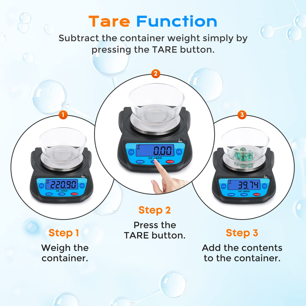Bonvoisin Digital Lab Scale 600g x 0.01g Precision Electronic Scale LCD Display Analytical Balance Jewelry Scale Scientific Scale 0.01g Accuracy