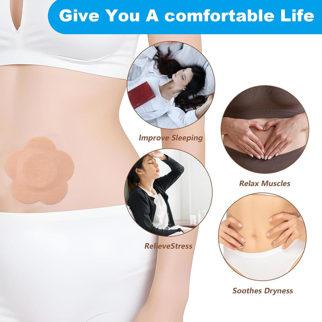 100PCS Castor Oil Patches, FDA/MDR Certified Carrier Patches for Castor Oil | Medical-Grade Self-Adhesive Pads | Belly Button Patch for Caster Oil, Portable Breathable Anti Leakage Anti-Slip No Wash
