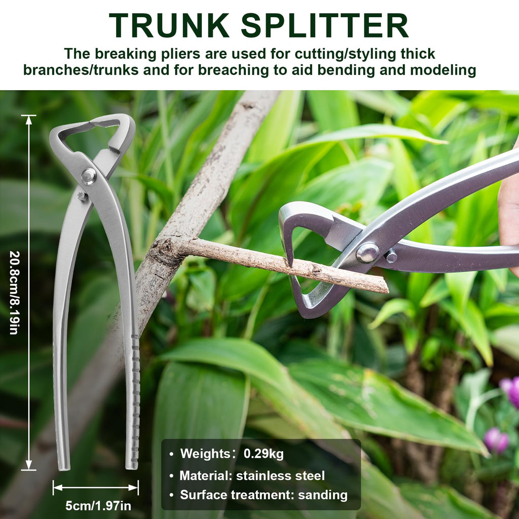 6 PCS Bonsai Pruning Tool Set, 6 Different Roles of Scissors to Meet All the Needs of the Usage Process, for Plant Pruning and Shaping, Free Your Hands and Easy to Finish the Work