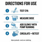 Clear Works, Pool Stabilizer - Cyanuric Acid Pool Stabilizer, Liquid Chlorine Stabilizer for Pool Chemicals, Swimming Pool Conditioner Stabilizer, for Salt Pool & Chlorine, 1 Gallon
