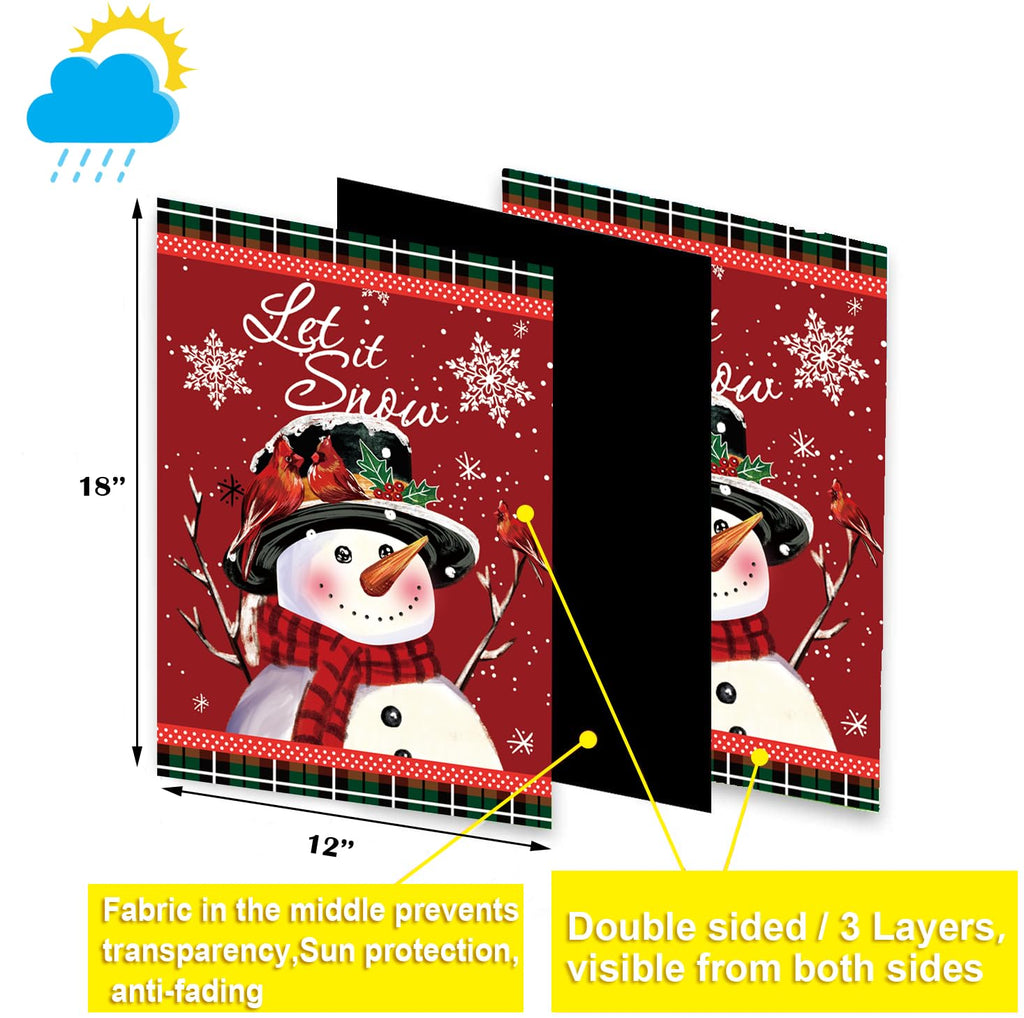 Seasonal Garden Flags Set of 12, Double Sided 12 x 18 Inch Yard Flags