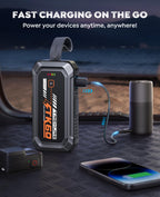 TREKURE Car Battery Jumper Starter Portable 5000A, Portable Car Jump Starter up to 10L Gas or 8L Diesel Engine, Jump Box, Jumper Cables for Car Battery, Magnetic Build, 2000LM Flashlight, Power Bank