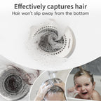 TRAPMATE Shower Drain Hair Catcher, 4.4" Easy Clean Bathtub Drain Hair Catcher, Anti-Slip Bath Tub Drain Protector, Upgraded 304 Stainless Steel Shower Sink Drain Cover for Bathroom (Patented Product)