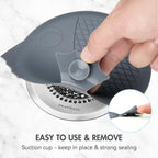 TRAPMATE Shower Drain Hair Catcher, 2.8" Fast Drainage Bathtub Stopper Drain Strainer Kit, Stainless Steel Shower Drain Cover, Bathtub Drain Protector for Sinks & Tubs (Patented Product)