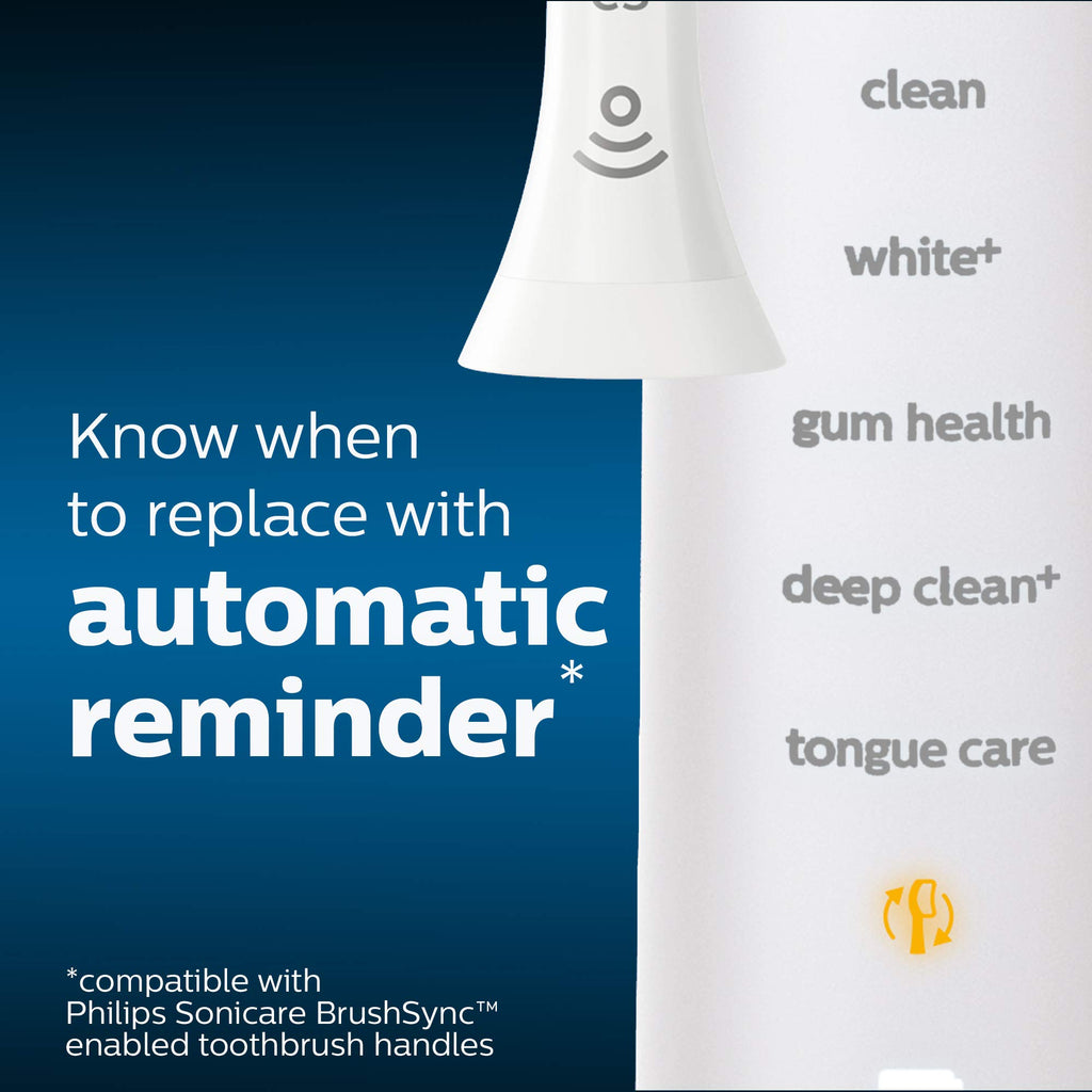 Philips Sonicare W DiamondClean - Genuine Replacement Electric Toothbrush Heads, White, 2 Pack, HX6062/77
