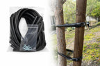 MONARCA SUPPLIES Tree Ties with Complimentary Nail, 32 Inch Black Heavy Duty Ties for Plant Support and Landscaping, 10 Pack