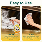 FAVIRZCE Clean Up Kitchen Oil Stains Spray: Foam Cleaner Spray Cuts Through Baked-On Grease on Ovens Stove Tops Grills - Heavy Duty Kitchen Degreaser & Cleaner for Multi-Surface Cookware & Countertop