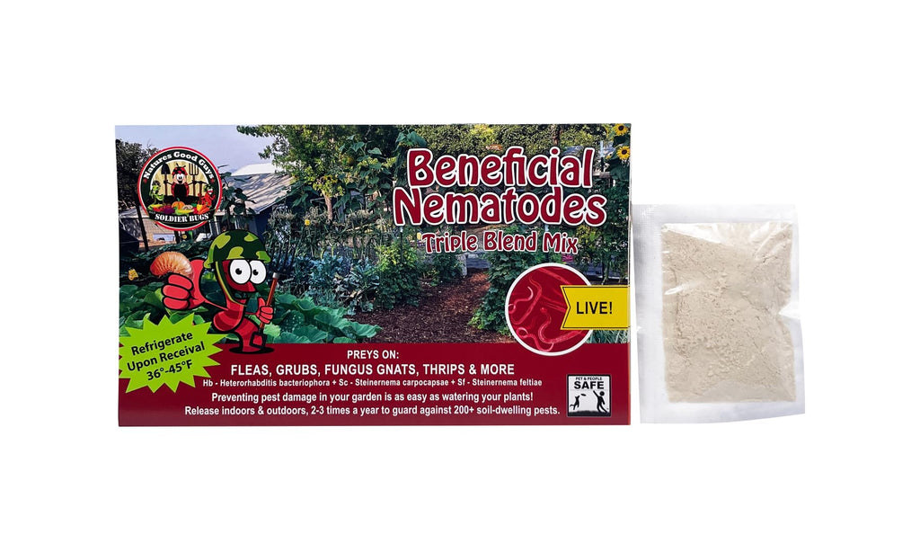 NaturesGoodGuys Beneficial Nematodes Triple Blend Pack HB+SC+SF (5 Million)