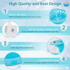 Pochik Sitz Bath, Electric Sitz Bath for Hemorrhoids, Sitz Bath for Toilet Seat, Postpartum Care, Automatic Flushing, Sits Bath Kit for Women, Unisex Sitz Bath Seat for Soak, Collapsible, Deeper Bowl
