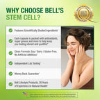 Bell Stem Cell Supplements - Supports Your Body's Natural Ability to Replace Worn Out Cells and Rejuvenate Tissue | Celulas Madres | 60 Capsules